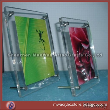 Transparent Square 4"*6" High Grade Freestanding Acrylic Picture Frame Photo Frame